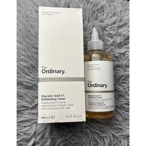 The Ordinary Glycolic Acid 7% Exfoliating Toner, PH-3.6, 8.1oz/240mL, New In Box